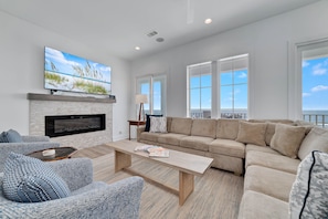 Smart TV, fireplace - Viva La Kiva by GSVR | Beachfront Home w/ Private Pool at Kiva Dunes + FREE Activities/Golf (Gulf Shores)