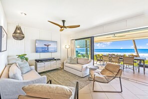 Smart TV, DVD player, stereo, offices - Easy Accessible Oceanfront Luxury Townhome in Puamana (Lahaina)