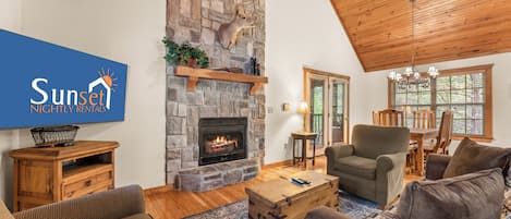 スマートテレビ、暖炉