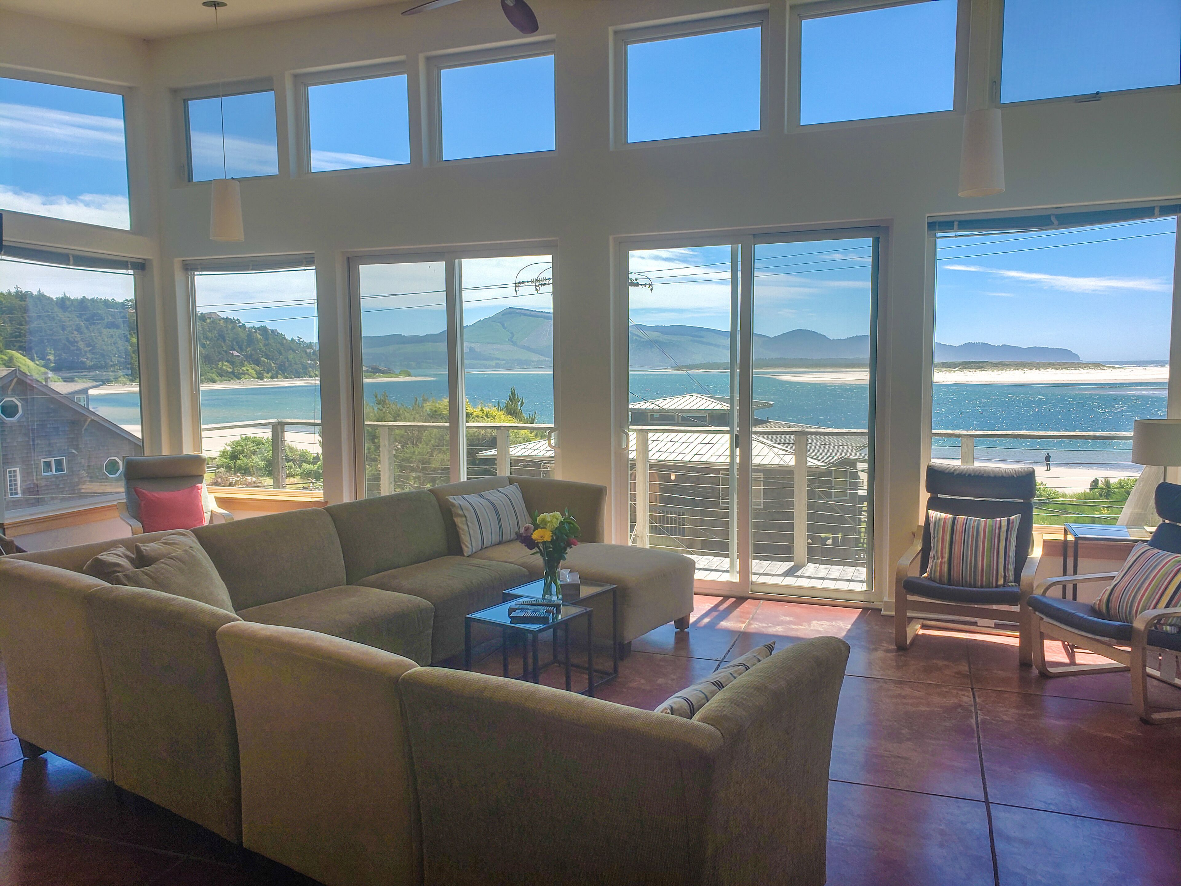 Right across from the beach!