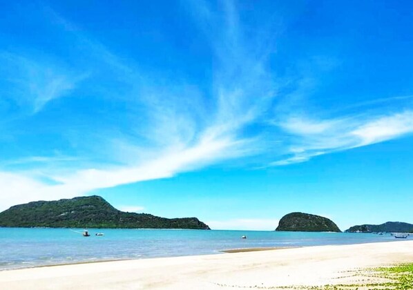 En la playa 