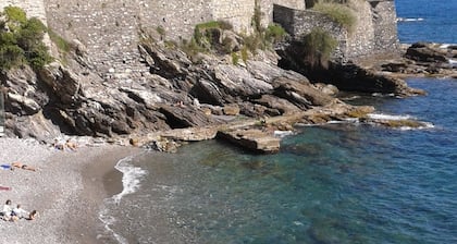 House in the green, 100 meters from the sea