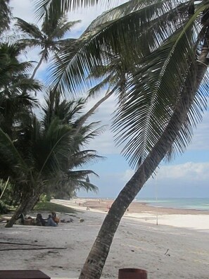 Beach nearby, sun-loungers