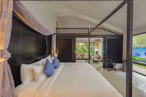 Two Bedrooms Pool Villa | Minibar, in-room safe, desk, laptop workspace - Grandvrio Ocean Resort Danang (Da Nang)