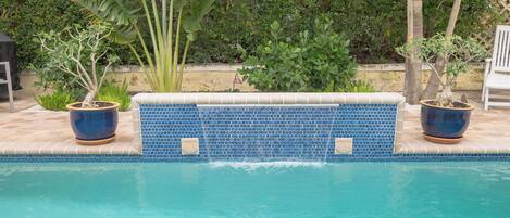 A heated pool