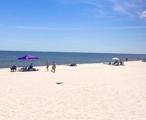 Aan het strand