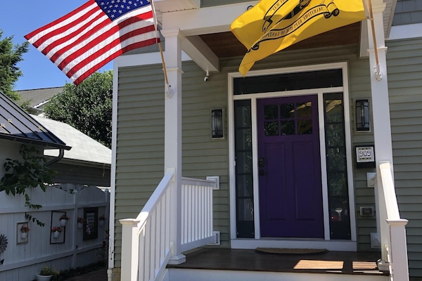 The apartment is in this beautiful Eastport craftsmen home.