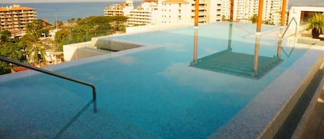 A heated pool
