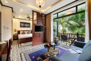 Luxury Suite, 1 Bedroom, Bathtub, Pool View | Minibar, in-room safe, desk, blackout drapes - Hoi An Discovery Villa (Da Nang)