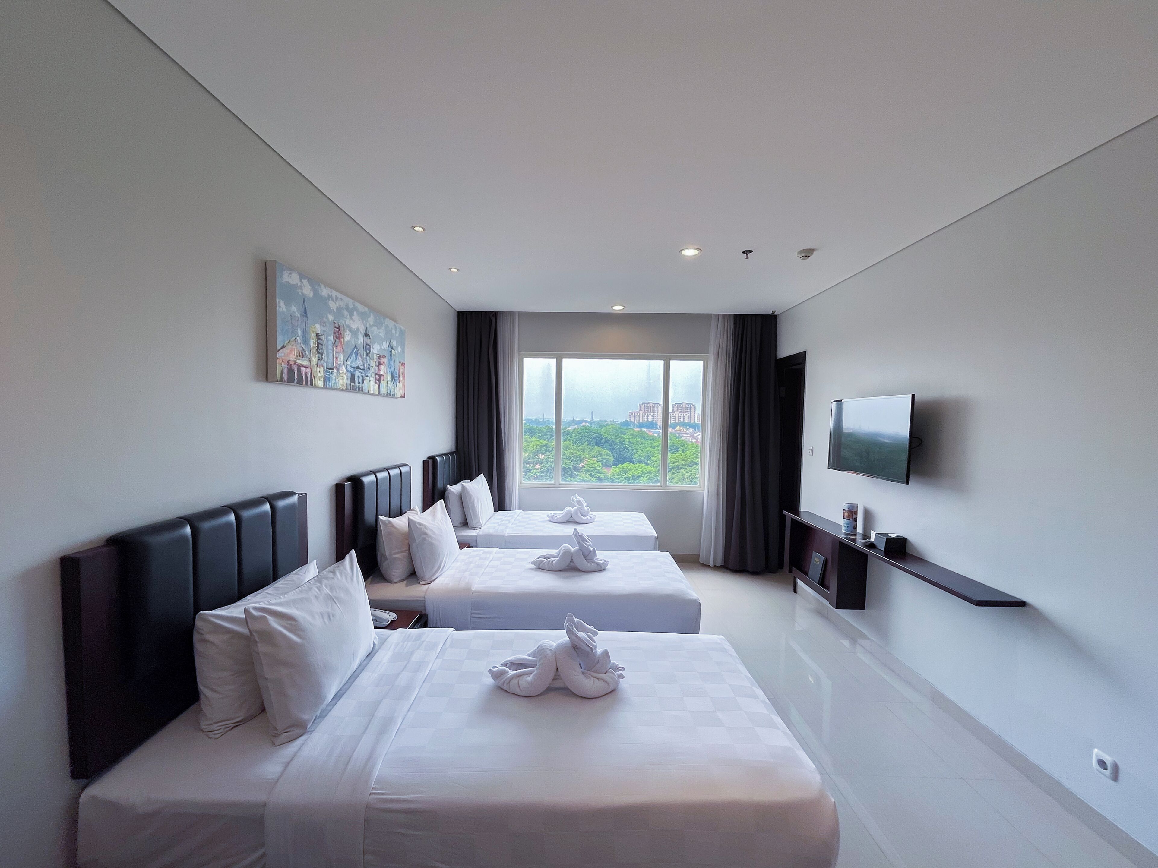 Triple Room, 3 Single Beds | City view