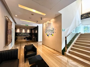 Sitteområde i lobbyen