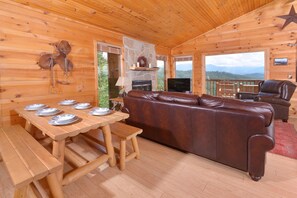 TV, fireplace, DVD player - Amazing View: Your Expansive Pigeon Forge Paradise! (Pigeon Forge)