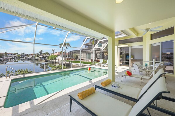 A heated pool