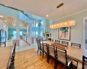 Dining - Halekai III by GSVR | Amazing Newly Renovated Beachfront w Private Pool + Hot Tub! (Gulf Shores)