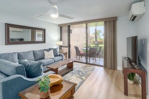 TV, DVD player, table football, ping pong