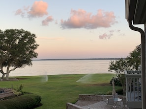 View from Master Bedroom balcony - 2  BDR Harbour Town Villa on the Calibogue Sound  (Hilton Head Island)