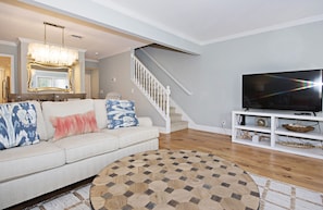 Living Room - 2  BDR Harbour Town Villa on the Calibogue Sound  (Hilton Head Island)
