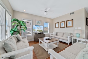 Smart TV - Lagniappe II by GSVR | Spacious Beachfront Getaway, Pet Friendly + FREE Activities/Golf (Gulf Shores)