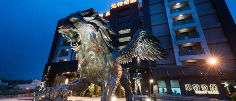 Front of property - evening/night