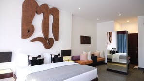 Premier Room, City View | Premium bedding, down duvets, memory-foam beds, minibar - Golden Temple Villa (Siem Reap)