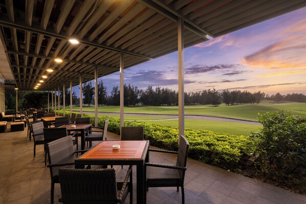 Breakfast served, local and international cuisine, golf course views