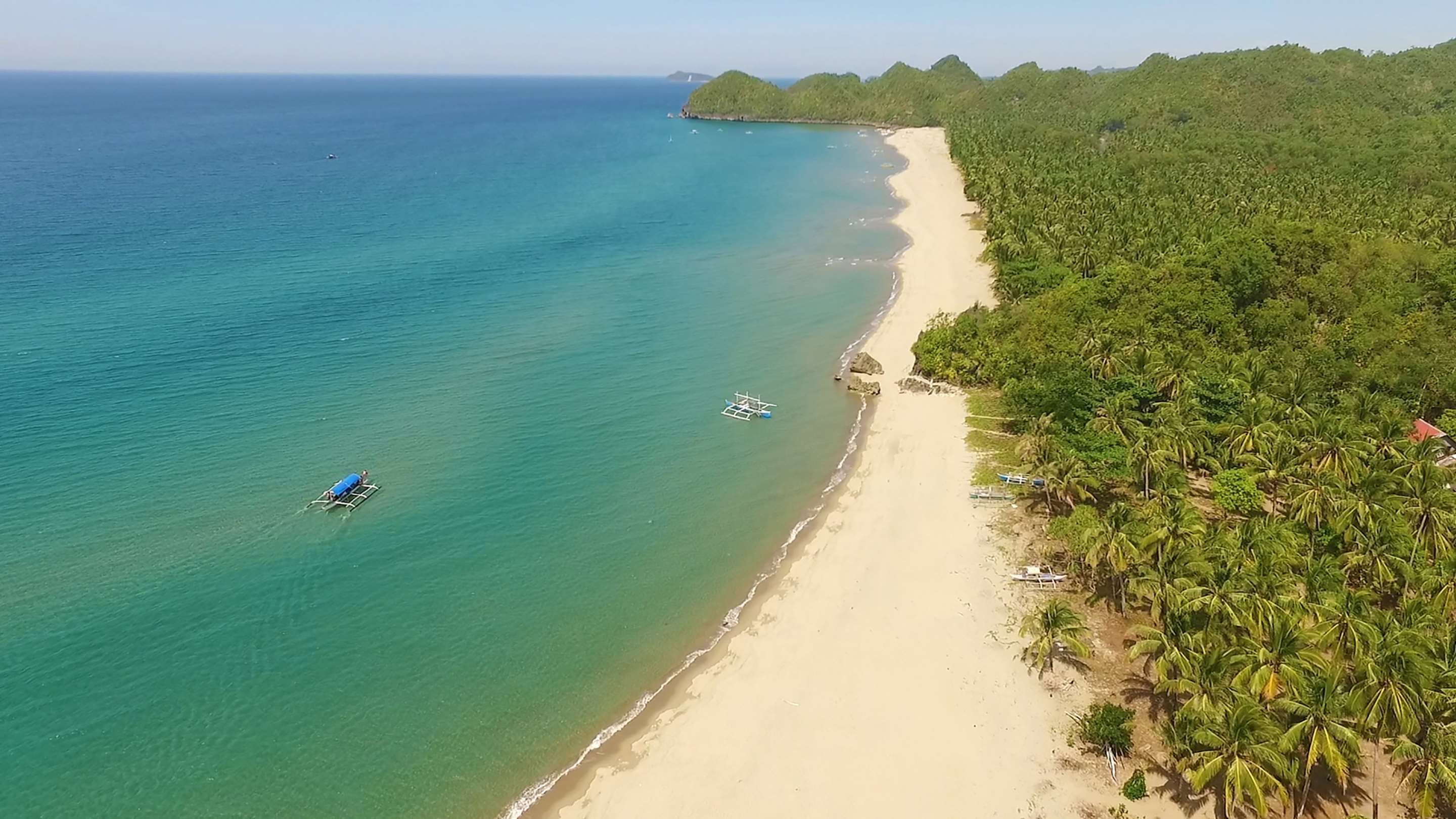 On the beach, free beach cabanas, sun loungers, beach towels