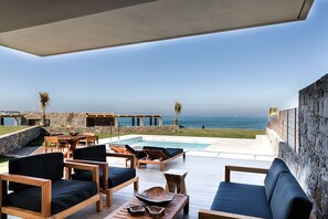 Villa, Private Pool, Beachfront (Dream) | Terrace/patio - Abaton Island Resort & Spa (Hersonissos)