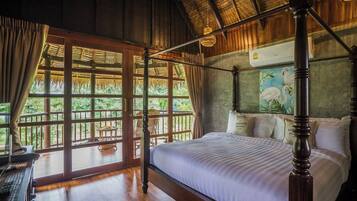 Desk, blackout curtains, rollaway beds