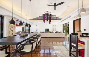 Honeymoon Villa, 5 Bedrooms, Pool View | Living area | Smart TV, Netflix, DVD player, toys - Villa Julia koh Samui with Chef and Majordome (Koh Samui)