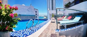 Outdoor pool, open 6:00 AM to 10:00 PM, pool loungers - Boss Hotel Nha Trang (Nha Trang)