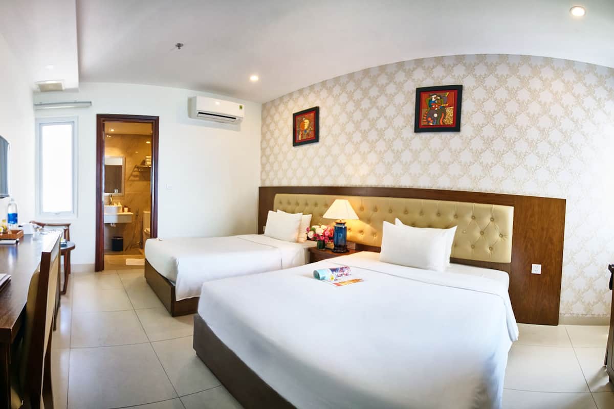 1 Schlafzimmer, hochwertige Bettwaren, Pillowtop-Betten, Minibar