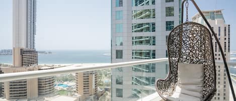 Appartement Ville, 1 grand lit, vue marina | Terrasse/Patio