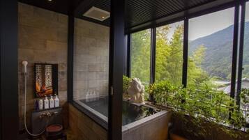 Standard Room, Non Smoking, Mountain View 2F open-air bath+Private Room Meal+Rental Kimono | Balcony view