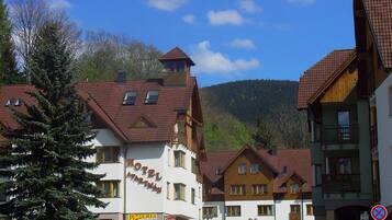 Front of property – evening/night