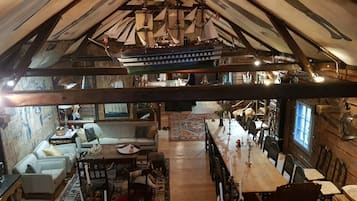 Fridge, microwave, stovetop, espresso maker