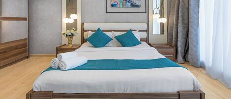 1 Schlafzimmer, Zimmersafe, Verdunkelungsvorhänge, Bügeleisen/Bügelbrett