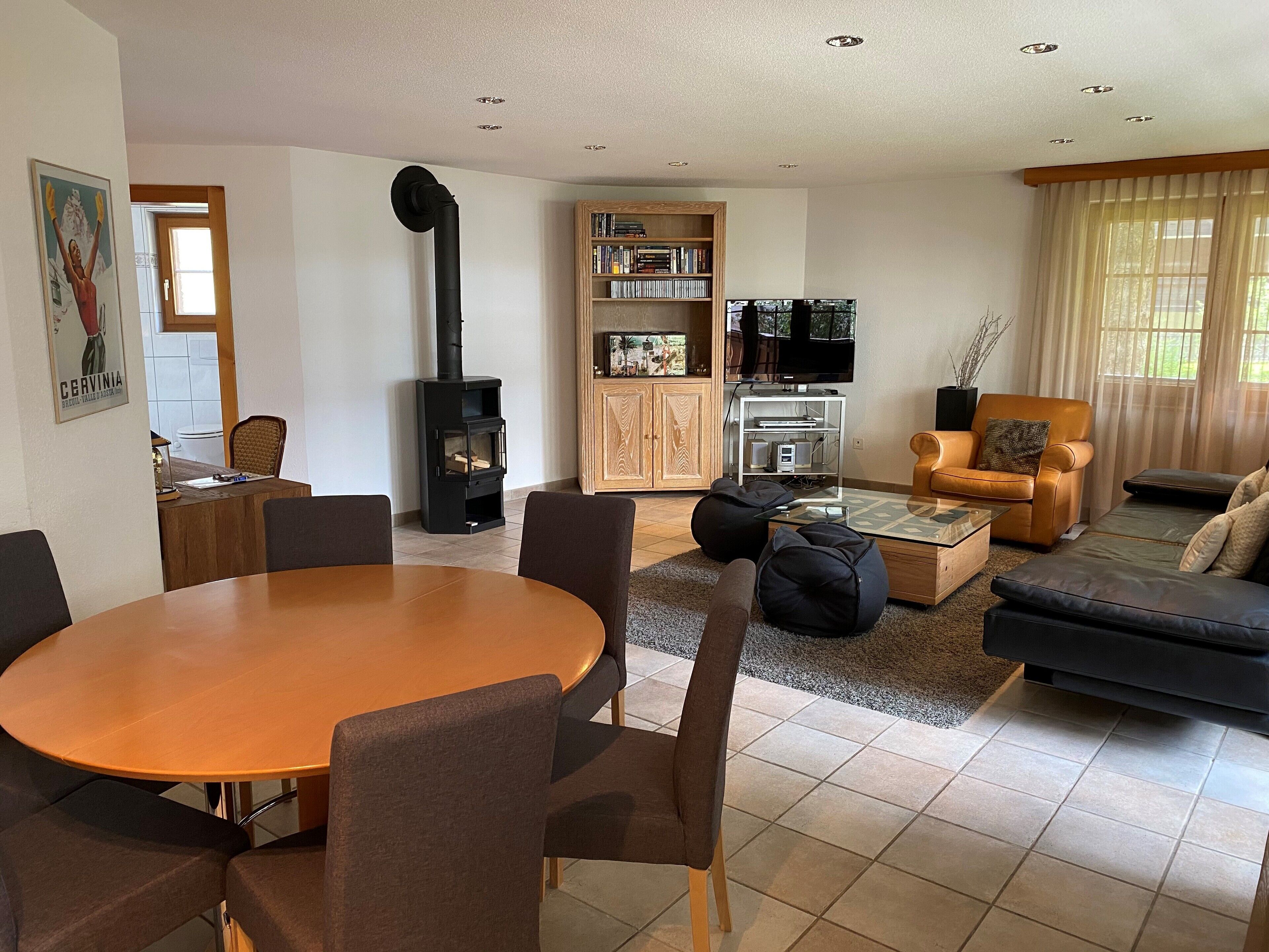 Apartment, 3 Bedrooms, Balcony | Living area | Flat-screen TV