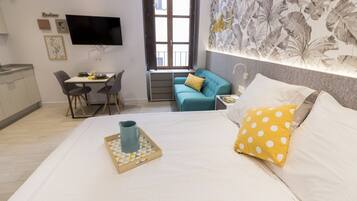 Comfort Studio, 1 Double Bed | Premium bedding, desk, soundproofing, free WiFi
