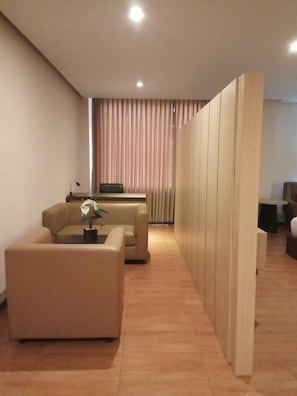 Suite junior | Área de sala de estar | Televisión de pantalla plana 