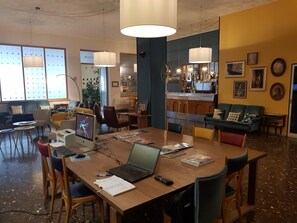 Sittområde i lobbyn