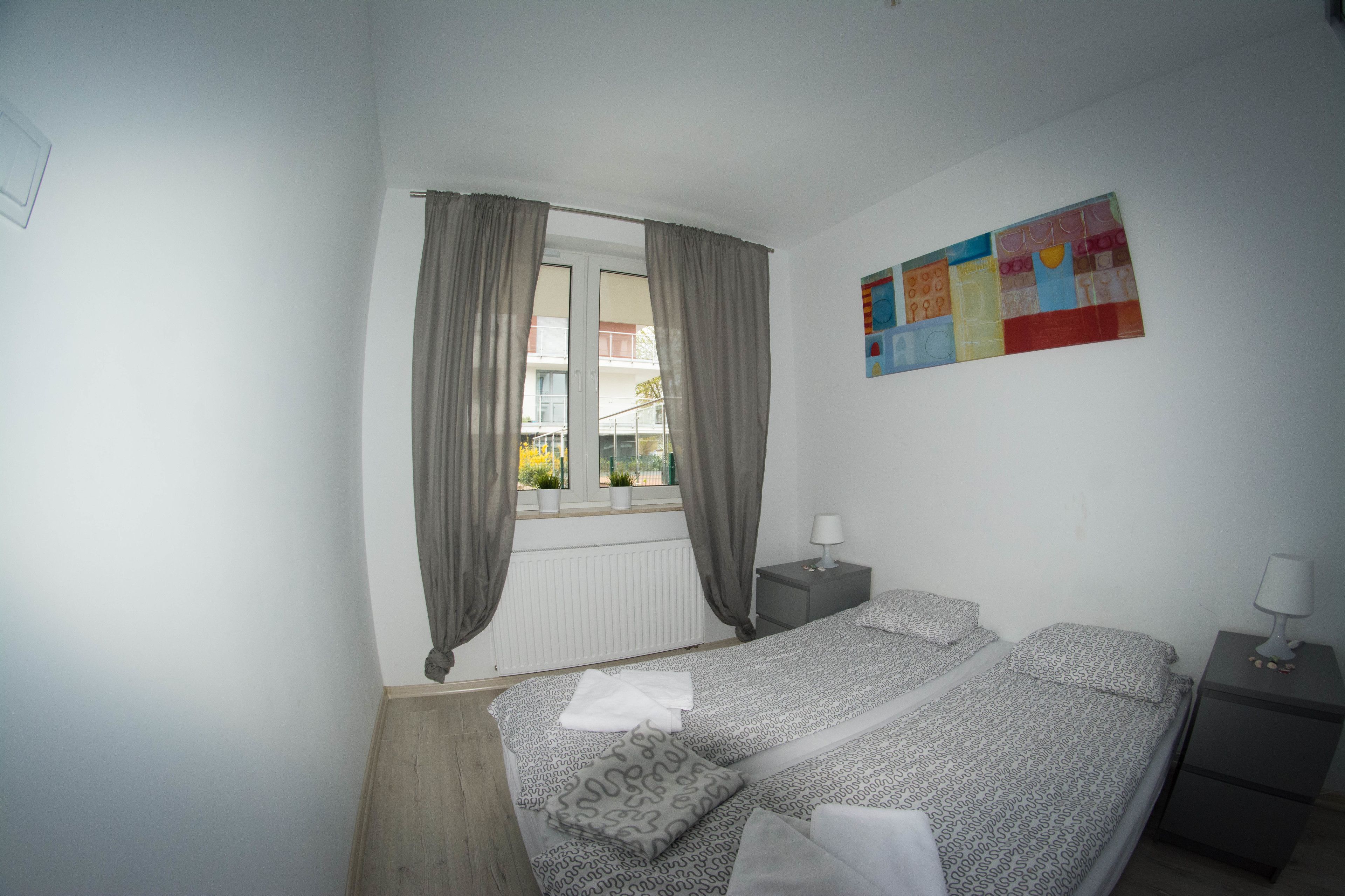 Leilighet (Baltycki) | Lydisolert, strykejern/-brett og barnesenger (inkludert)