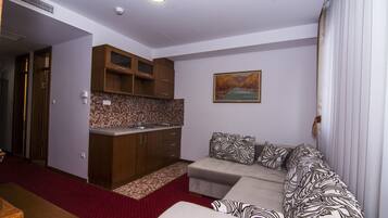 Apartment, 2 Bedrooms, Terrace | Living room | Flat-screen TV