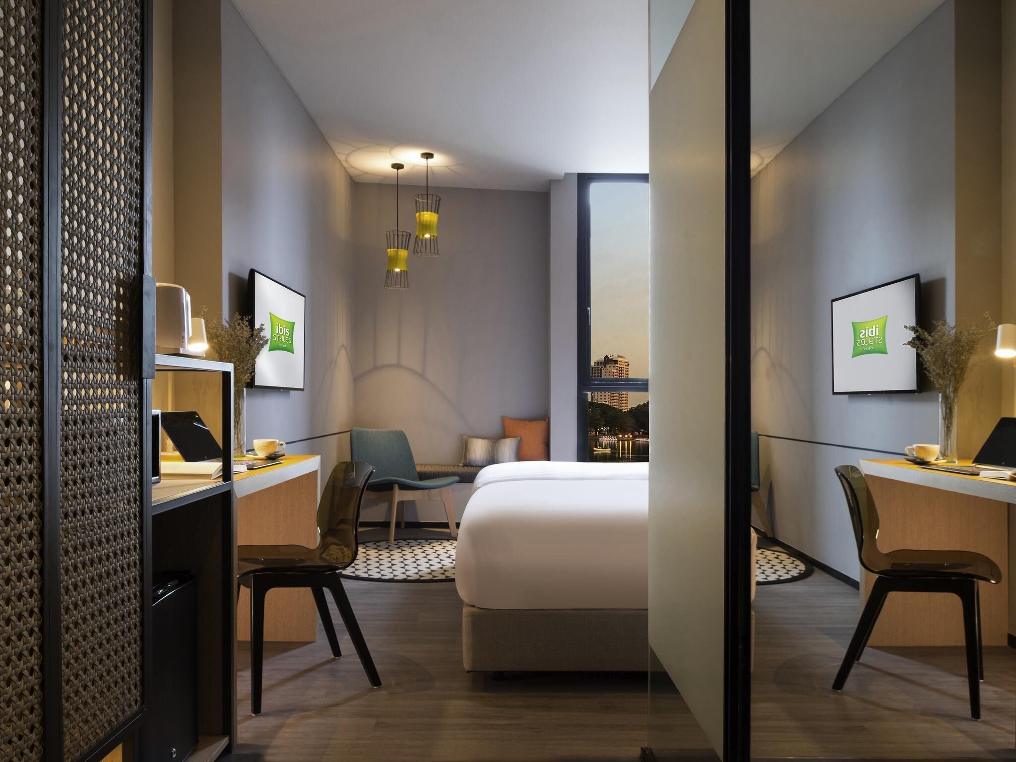 In-room safe, desk, laptop workspace, blackout curtains