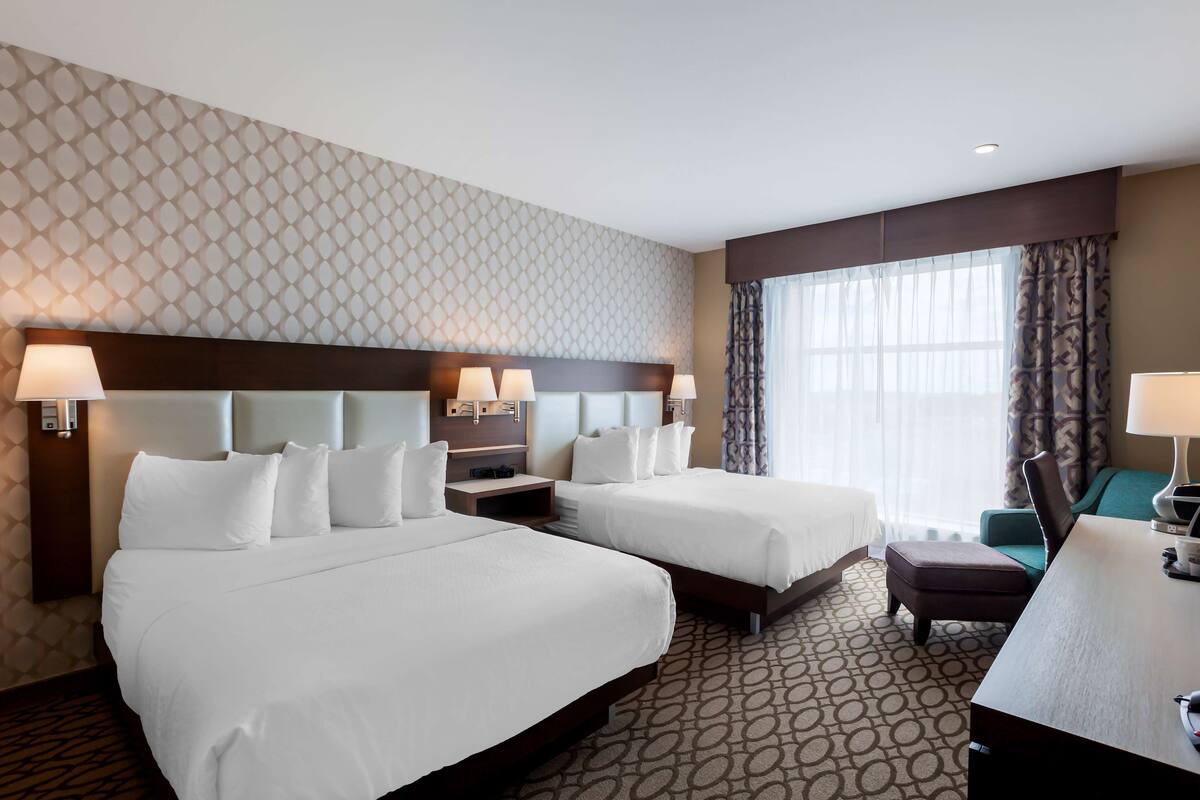 In-room safe, desk, blackout curtains, soundproofing