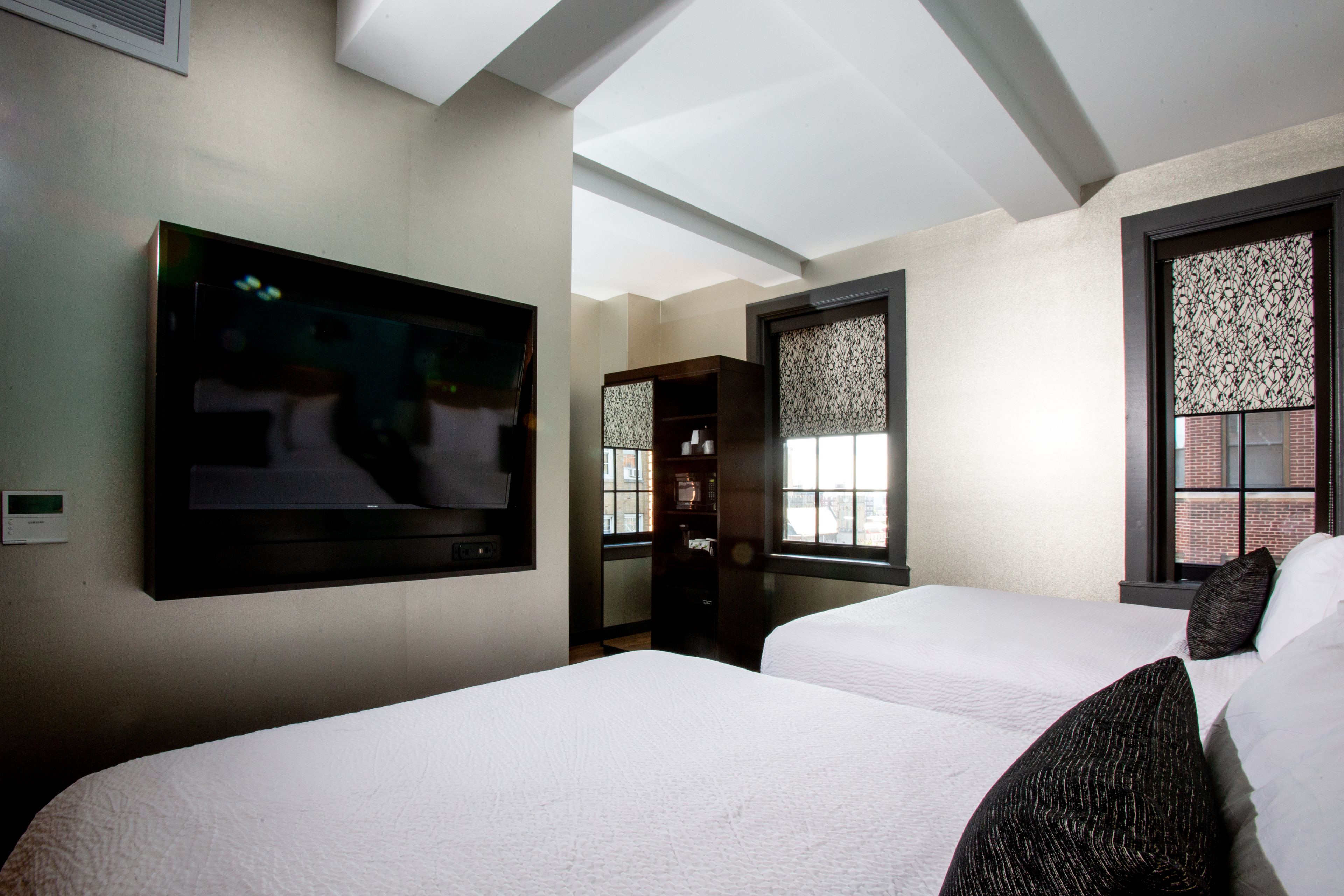 room, 2 queen beds | desk, laptop workspace, soundproofing, iron/ironing board