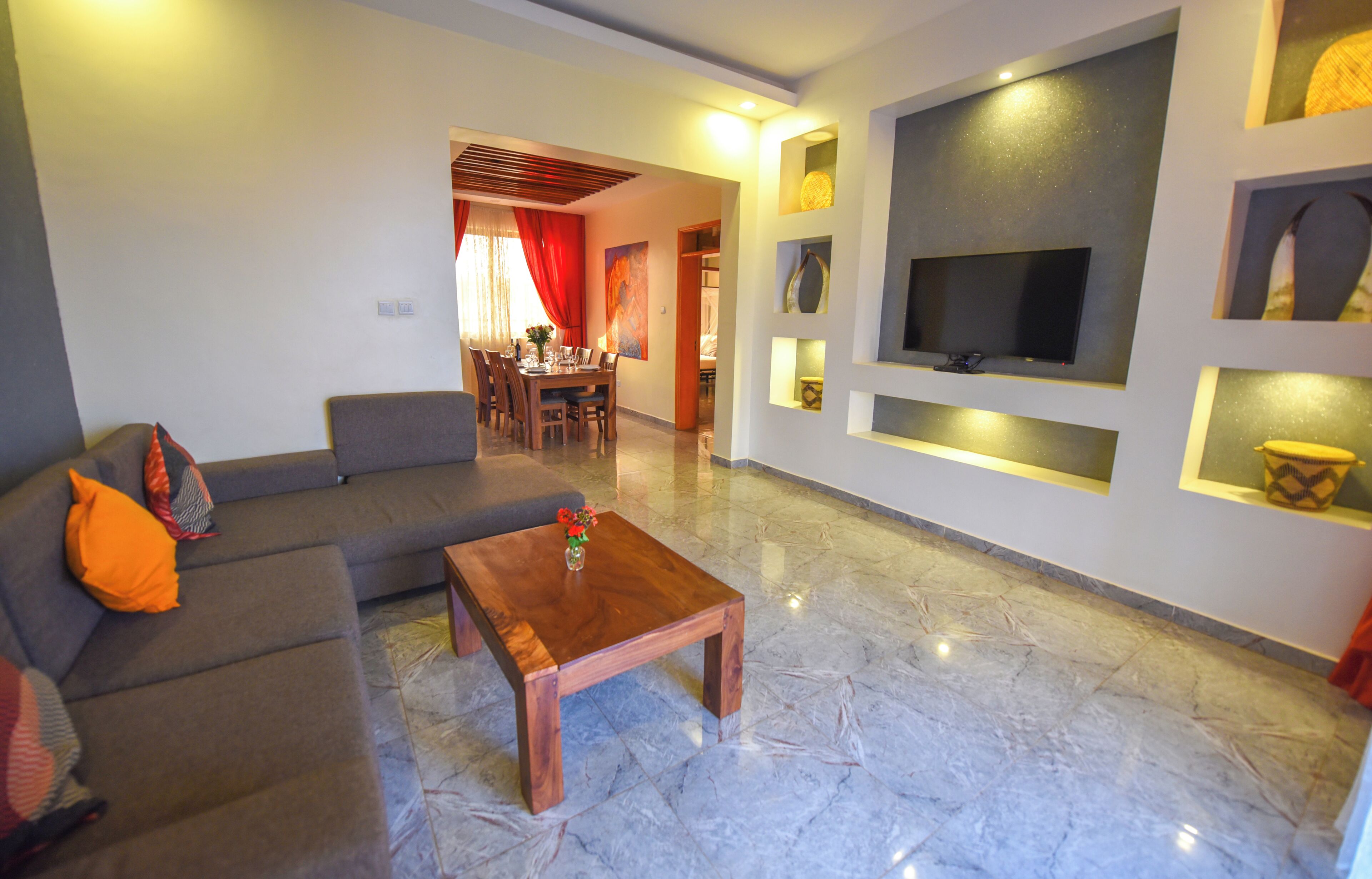 Een 42-inch televisie met digitale zenders