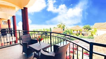 Vue depuis lâhĂ©bergement