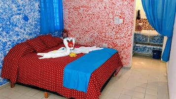 Desk, blackout curtains, iron/ironing board, free WiFi