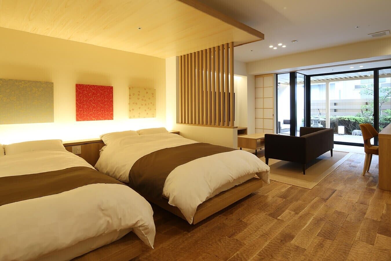 Superior Twin Room with Open-air Bath, Non-Smoking | Minibar, in-room safe, desk, free WiFi