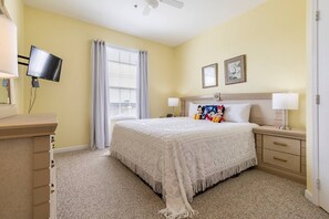 2 bedrooms, in-room safe, iron/ironing board, travel crib